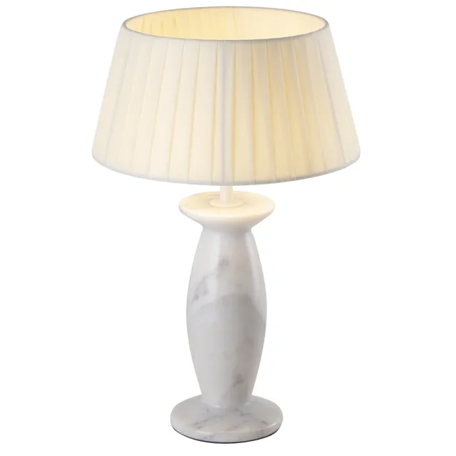Red Deco PING WHITE MARBLE lampe marbre LED H32,5 cm