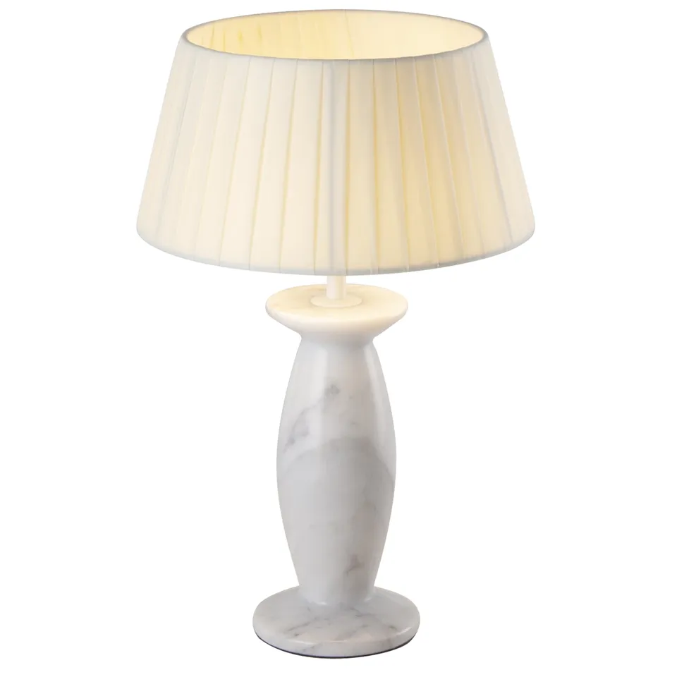 Red Deco PING WHITE MARBLE lampe marbre LED H32,5 cm