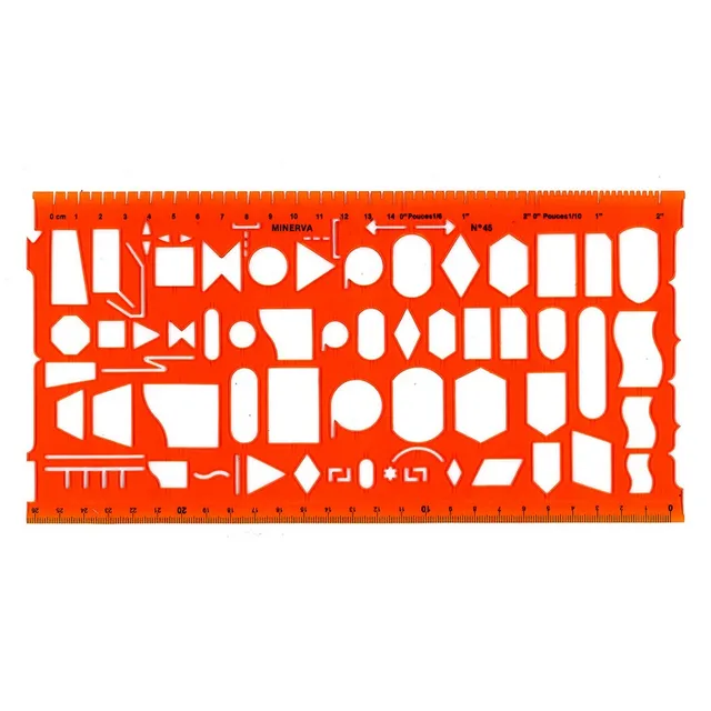 Safe Tool Fournitures de bureau Organigraphe N°45 gabarit traceur