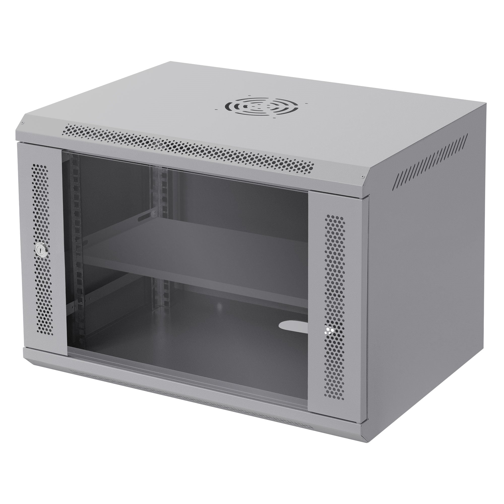 ECD Germany Werkstatt & Werkzeuge Baie réseau 19" 16U gris 60kg monté