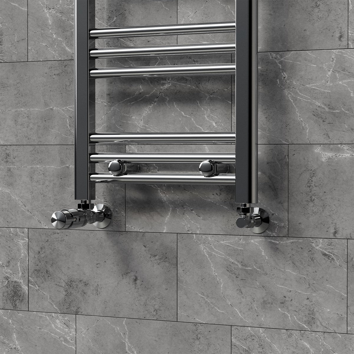 LuxeBath vanne thermostatique radiateur chromé 1/2" coudée