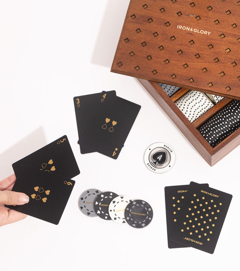L'avant gardiste Fun Jeux set de poker premium mallette bois