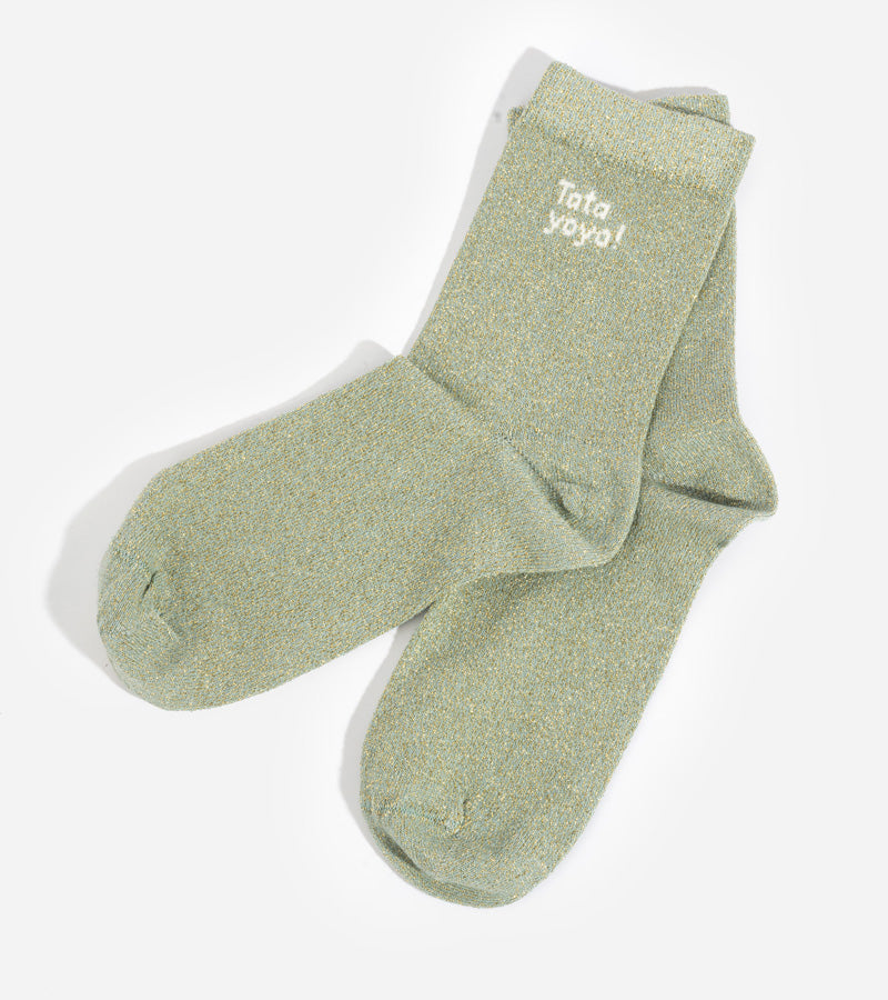 L'avant gardiste Tata Yoyo chaussettes femme humour cocooning