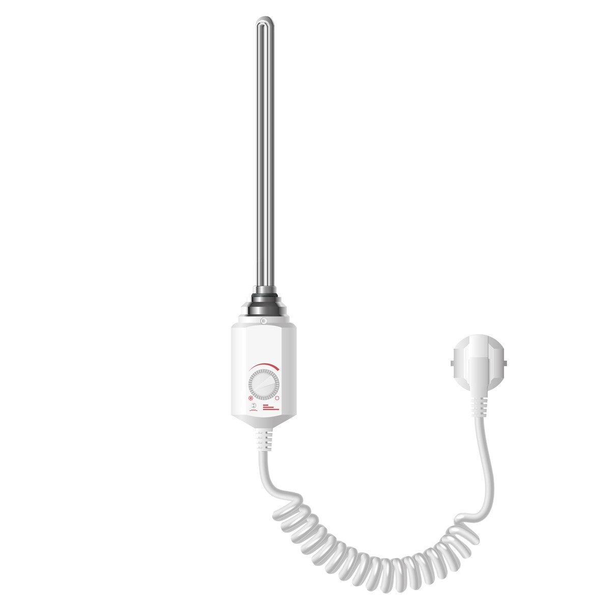 ECD Germany Heizungen résistance radiateur 900W blanc thermostat