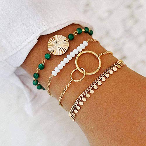 Shop-Story Miley ensemble 4 bracelets bohème doré