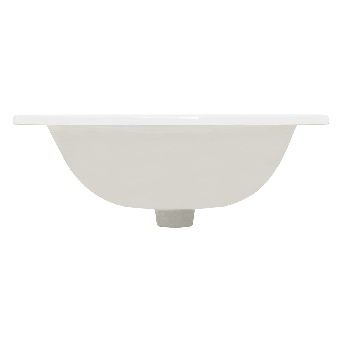 LuxeBath lavabo rectangulaire blanc céramique 525x450x210 mm