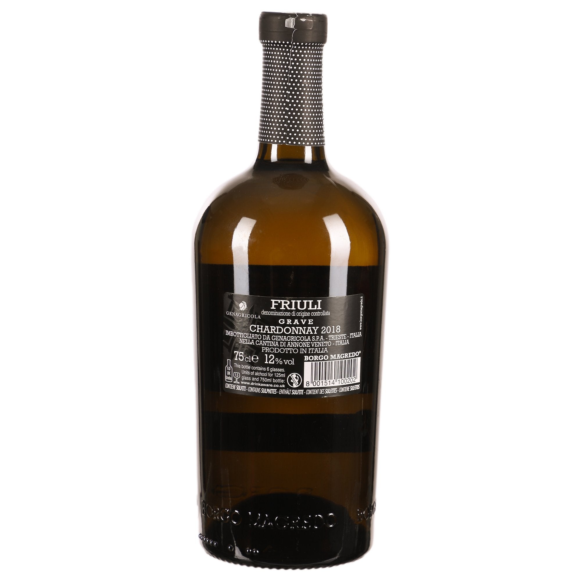 Stokomani Chardonnay AOC 2018 vin blanc 12% sulfites