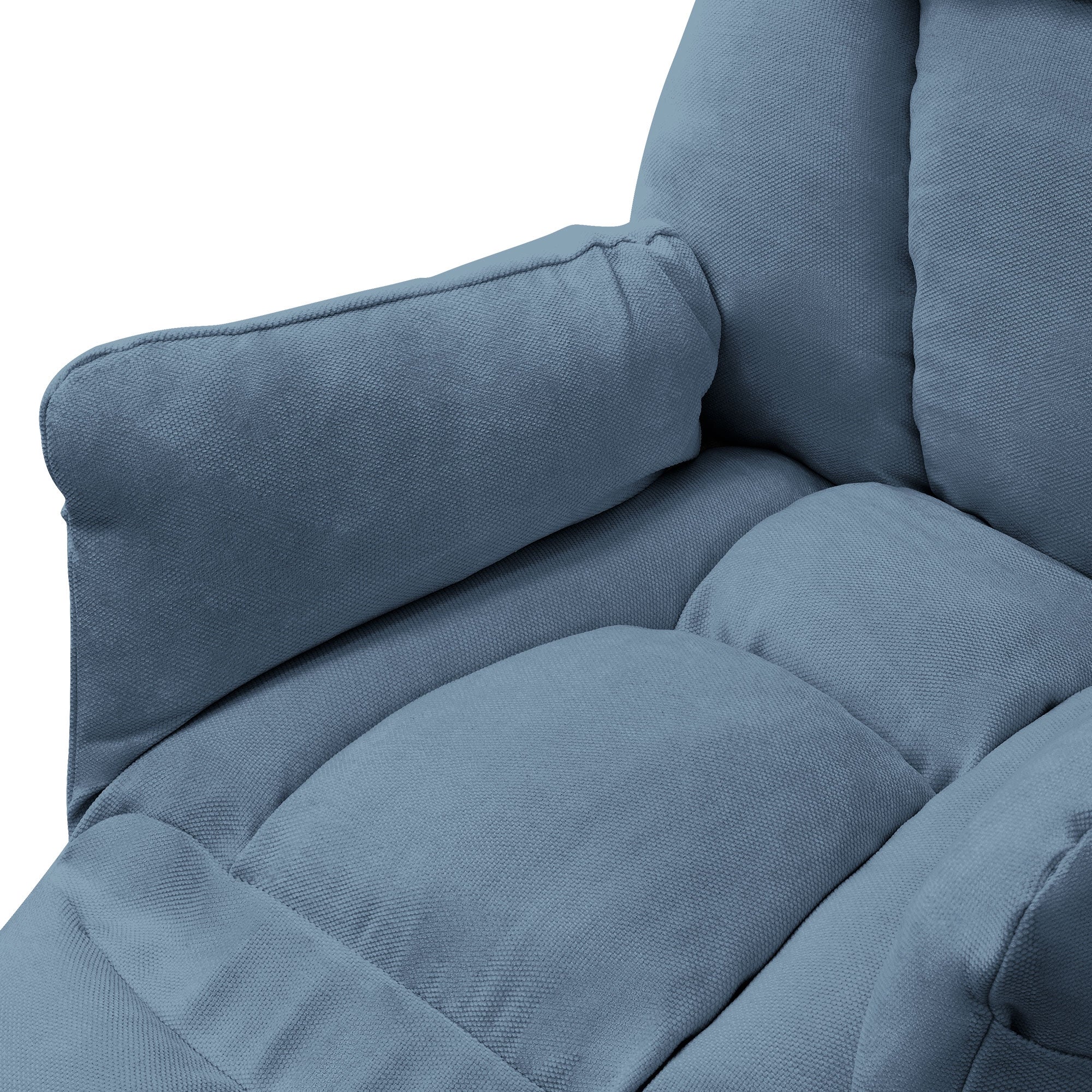 ECD Germany fauteuil relaxation lin bleu dossier réglable