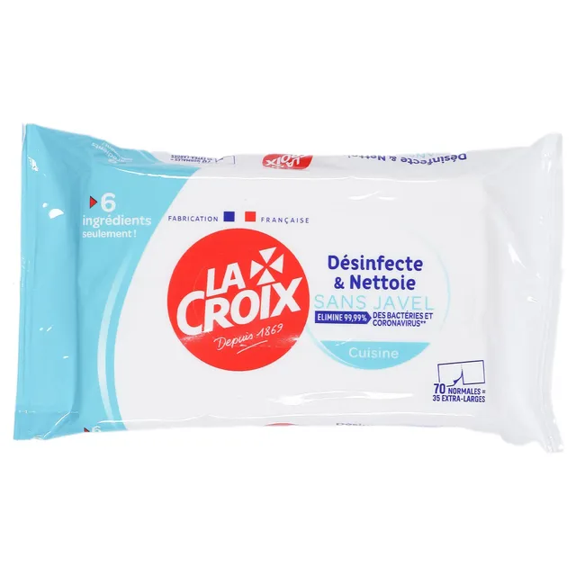 Stokomani Maison 70 lingettes désinfectantes cuisine