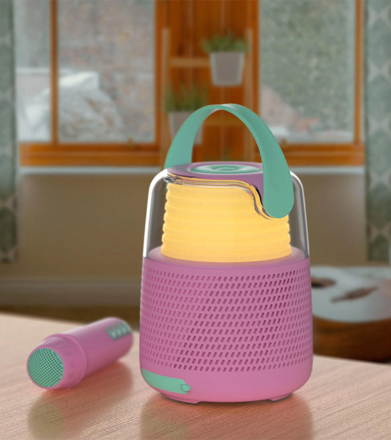 L'avant gardiste High-tech Enceinte micro karaoké bleue