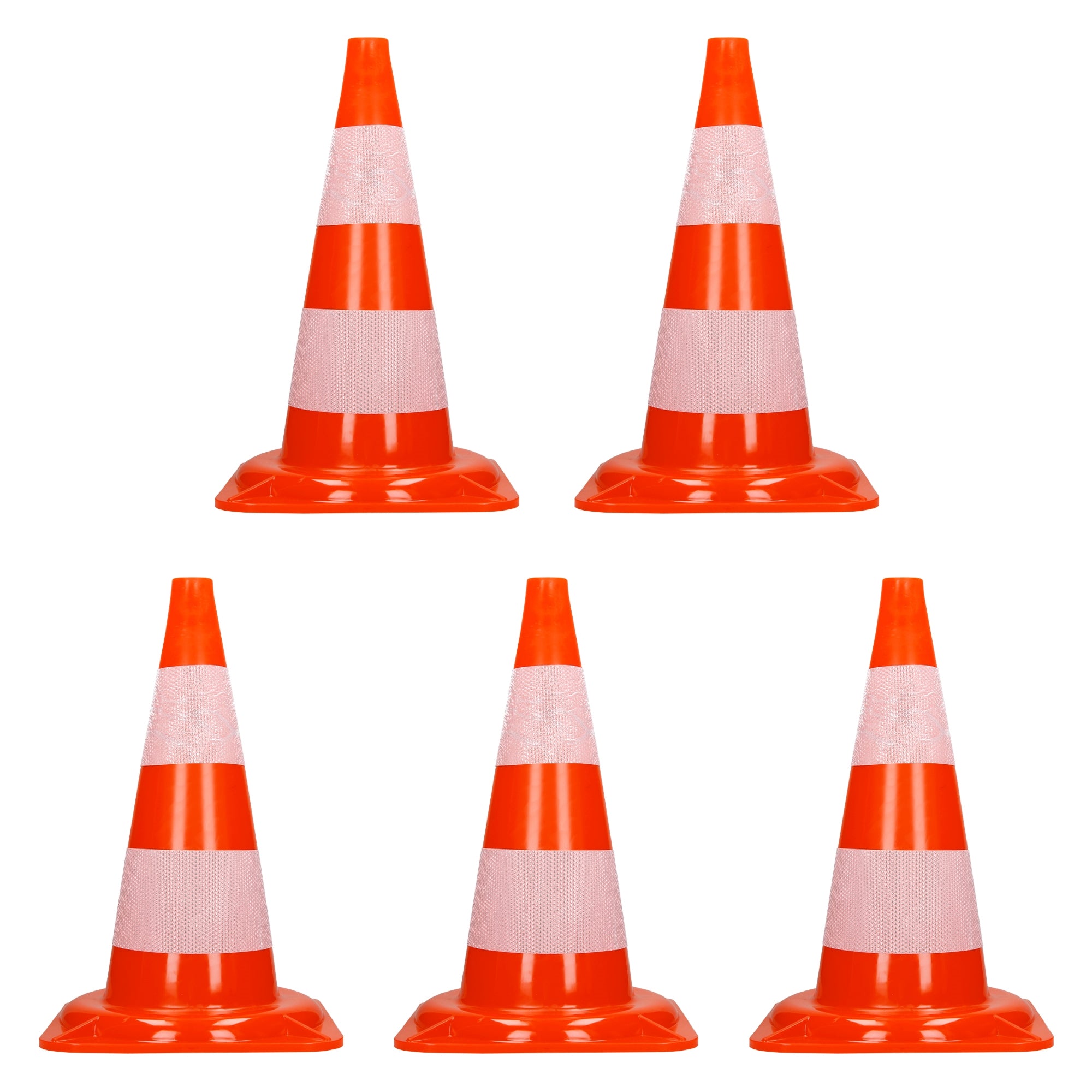 ECD Germany cône signalisation 47 cm orange lot de 5