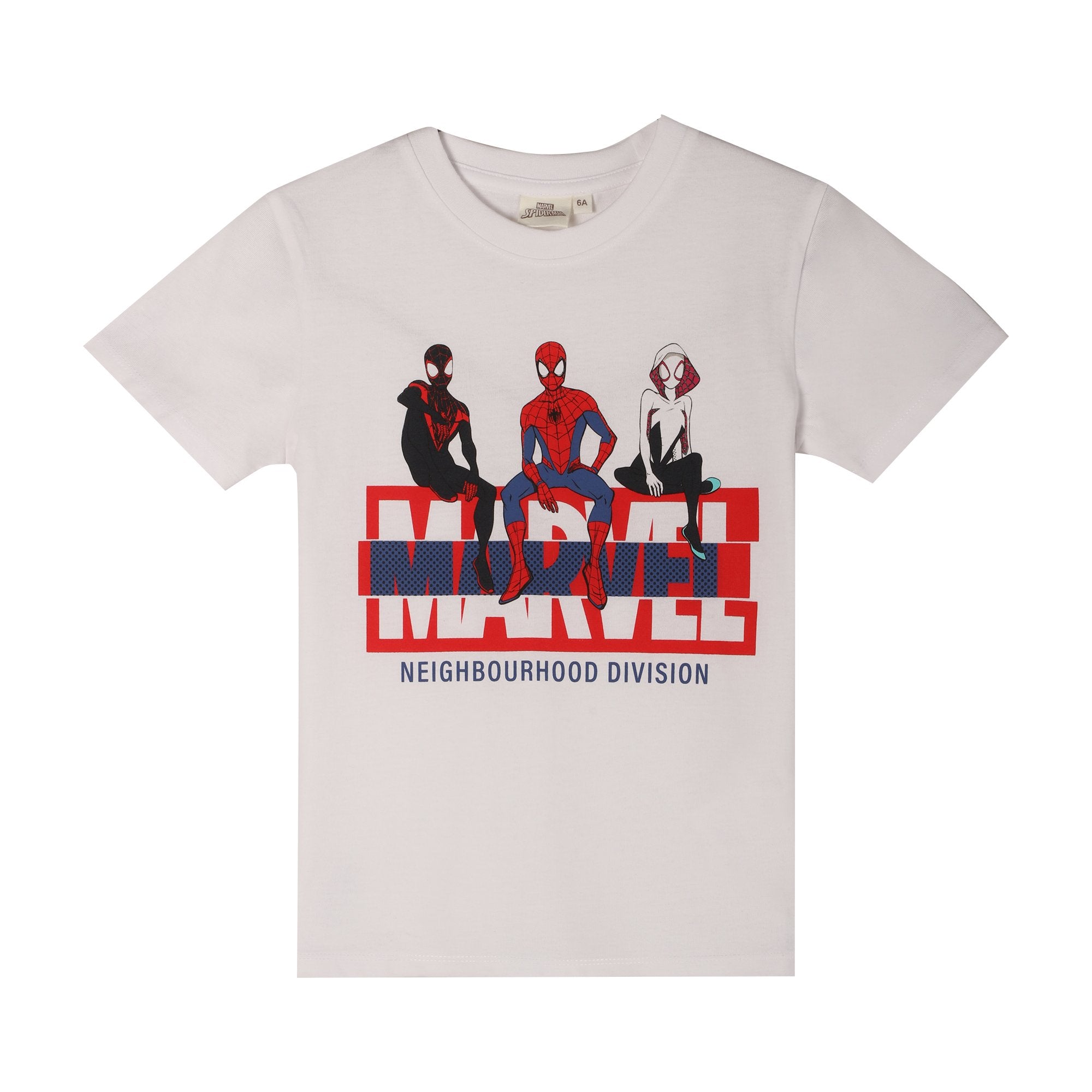 Tee-shirt Marvel blanc enfant taille 06A