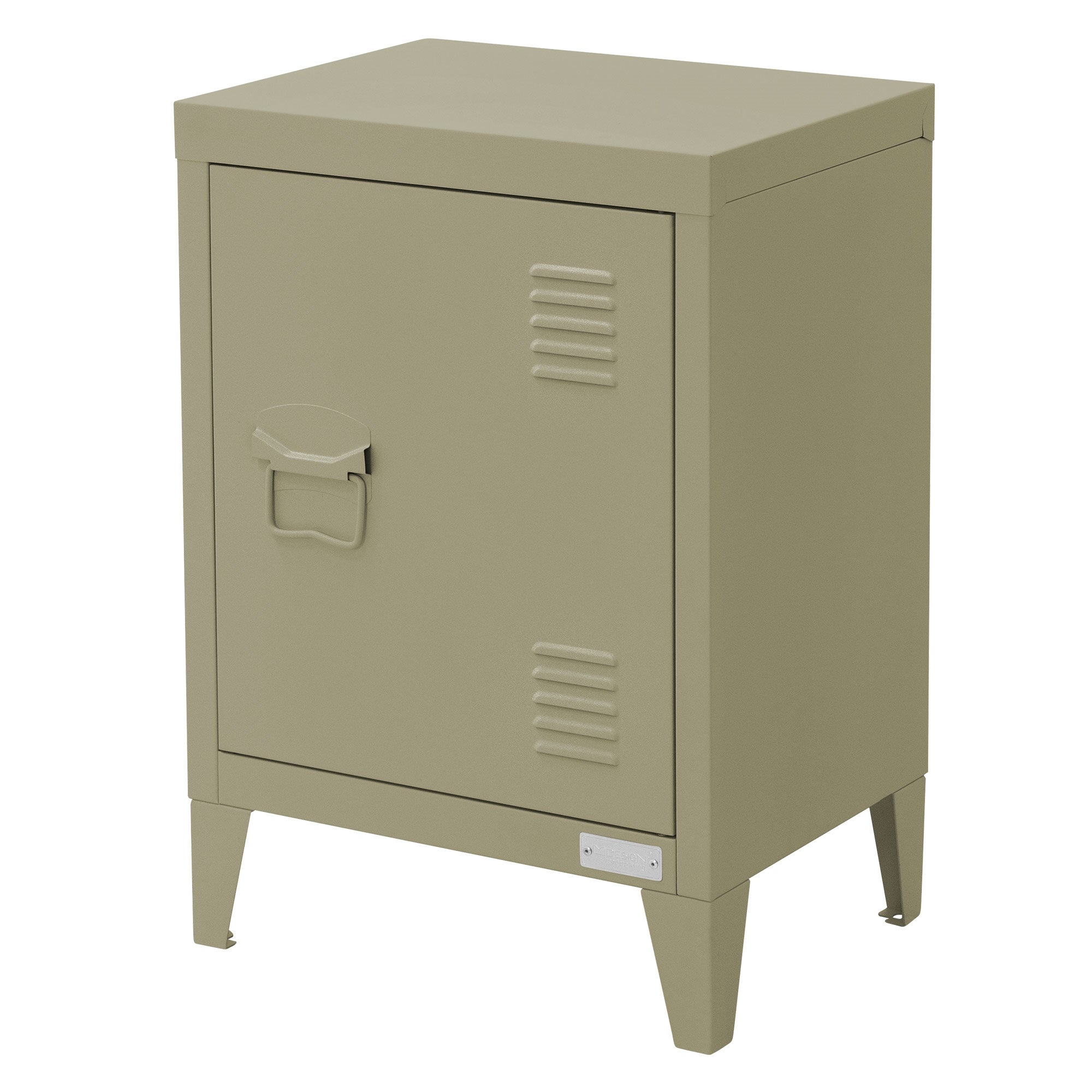 ML-Design chevet métal noir 40x30x58 cm porte ventilée