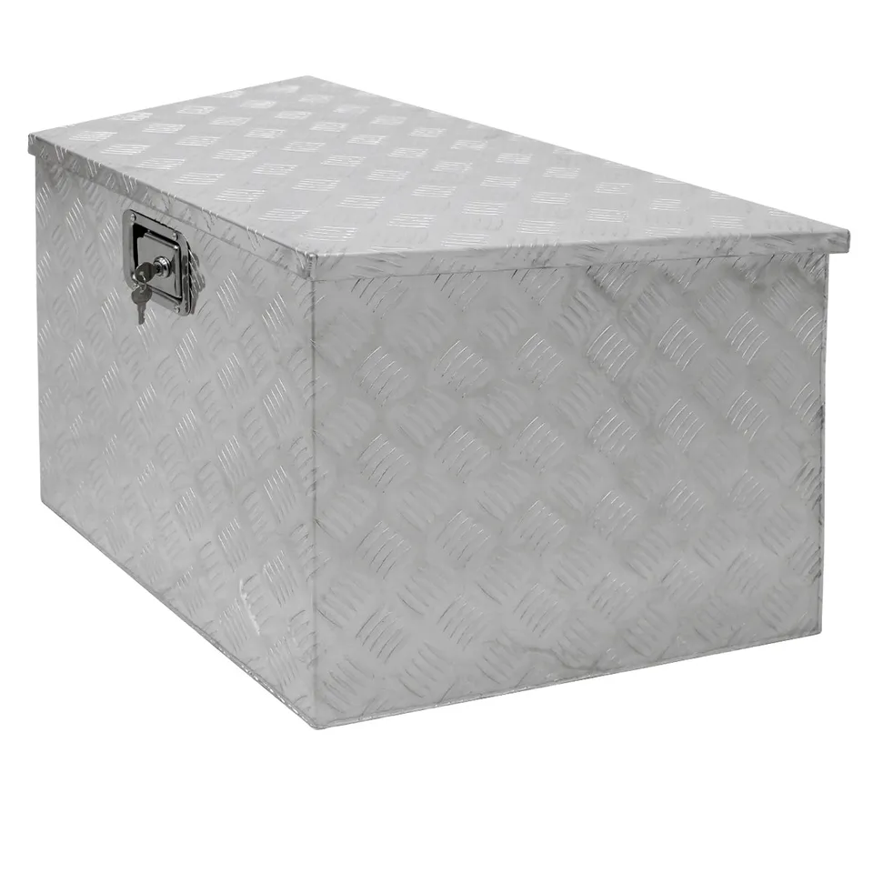 ECD Germany Werkstatt Caisse aluminium 82x50x47 cm 145 L verrouillable