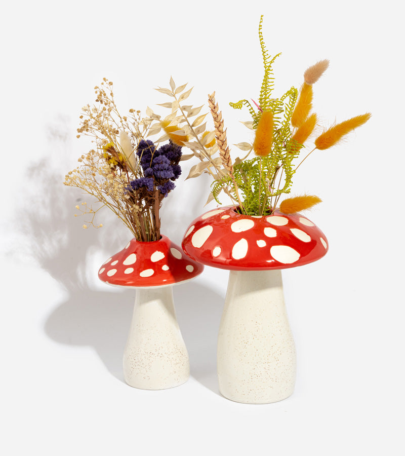 L'avant gardiste Vase Champignon Petit vase céramique champignon