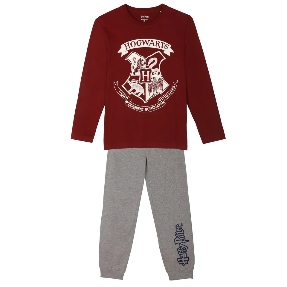 Pyjama bas resserré 10/12 ans rouge enfant