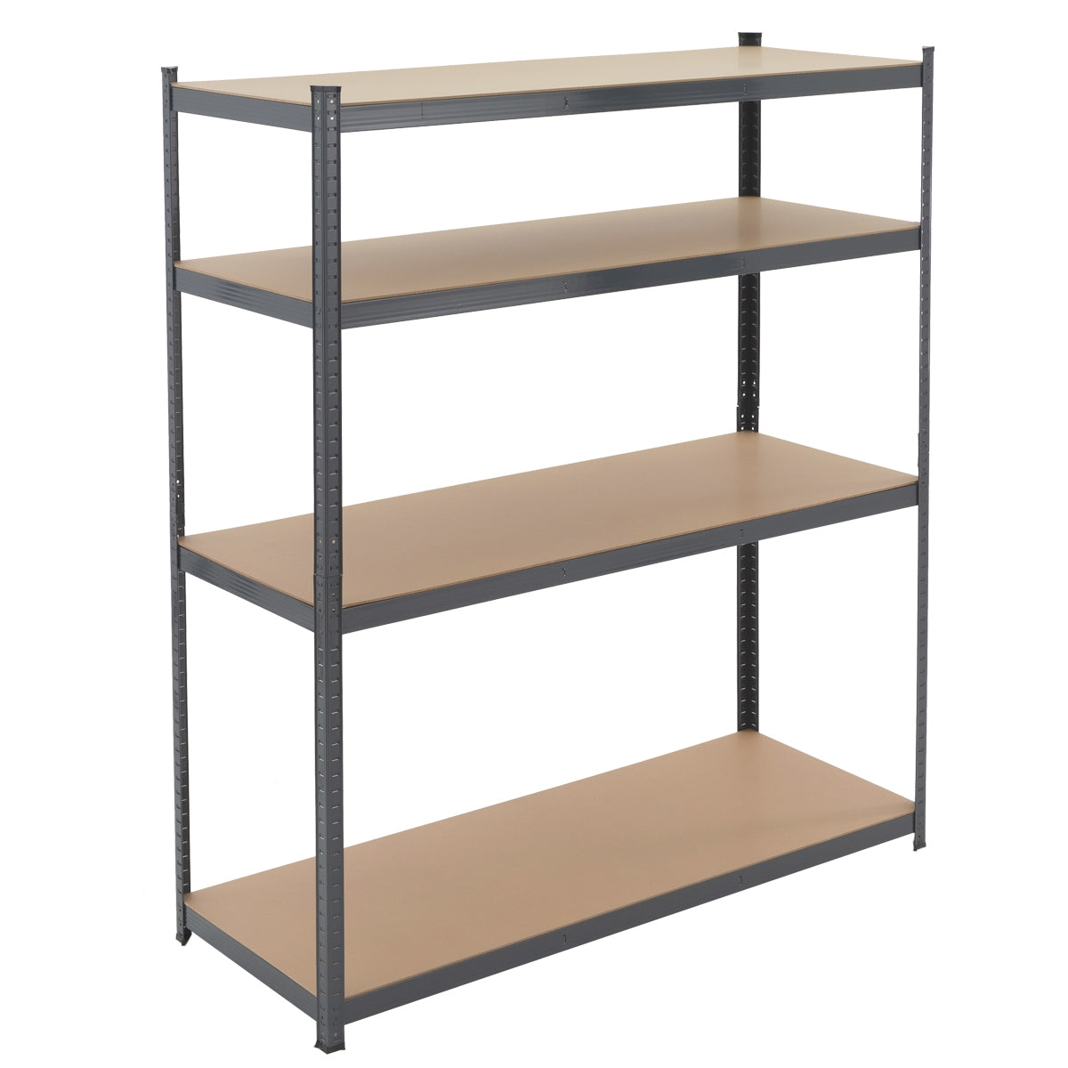 ECD Germany Werkstatt étagère atelier lot de 4 métal MDF 150 kg