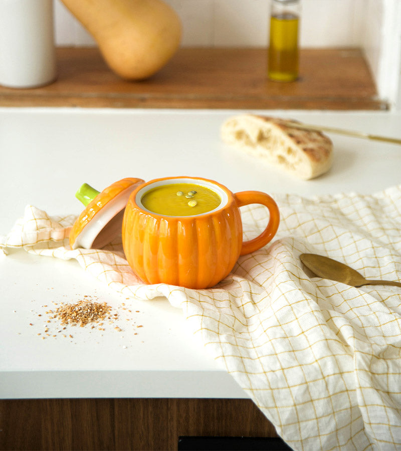 L'avant gardiste Vaisselle & Table Fun bol soupe citrouille avec couvercle