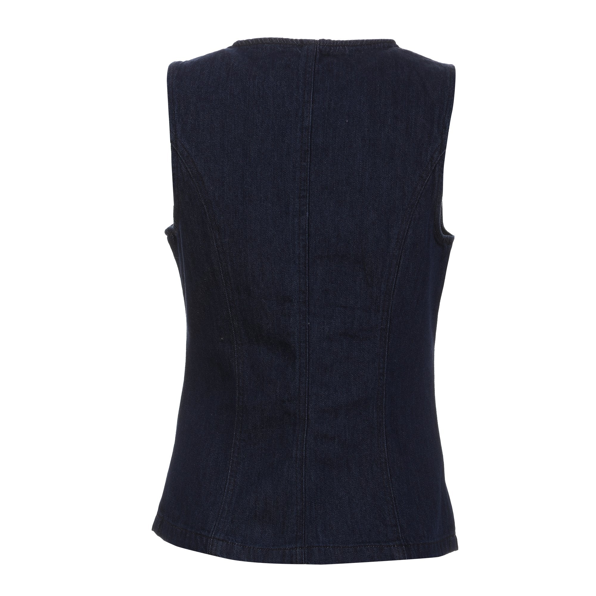 Stokomani veste cintrée en jean femme bleue
