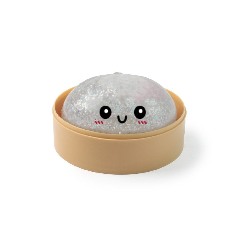 Stokomani Squishy Dumpling Kawaii Pop Jelly Gel jouet sensoriel pailleté