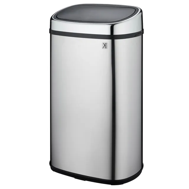 Red Deco City 58L poubelle cuisine inox push
