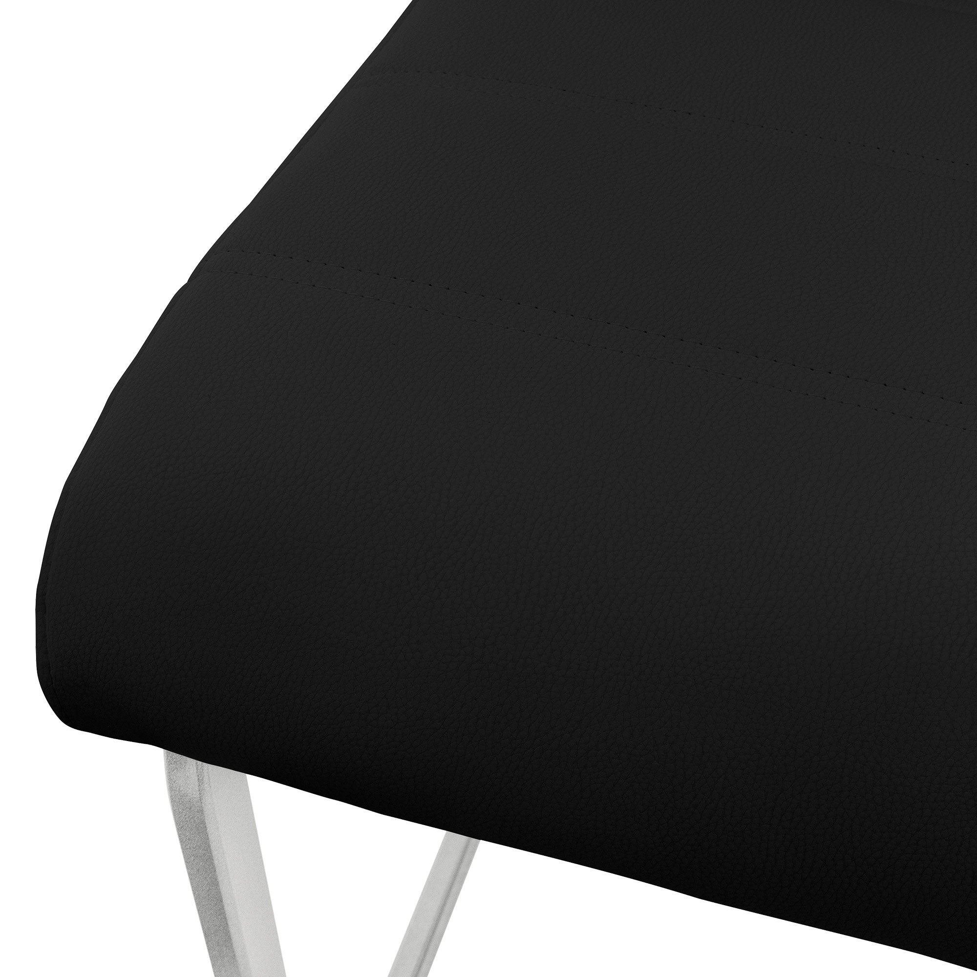 ECD Germany Möbel chaise cantilever similicuir noir lot 6
