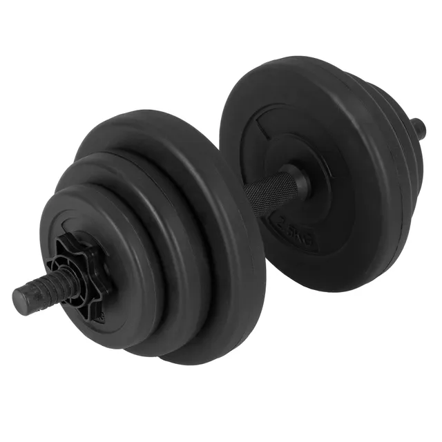 ECD Germany Sport haltère courte 10 kg plastique fitness maison