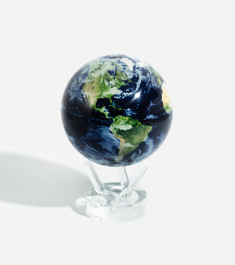 L'avant gardiste Mova globe terrestre nuages rotatif lumière