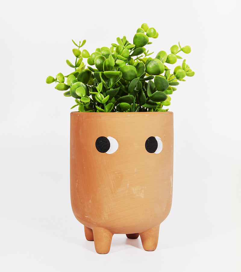 L'avant gardiste Vases et cache-pots Petit cache-pot terre cuite yeux