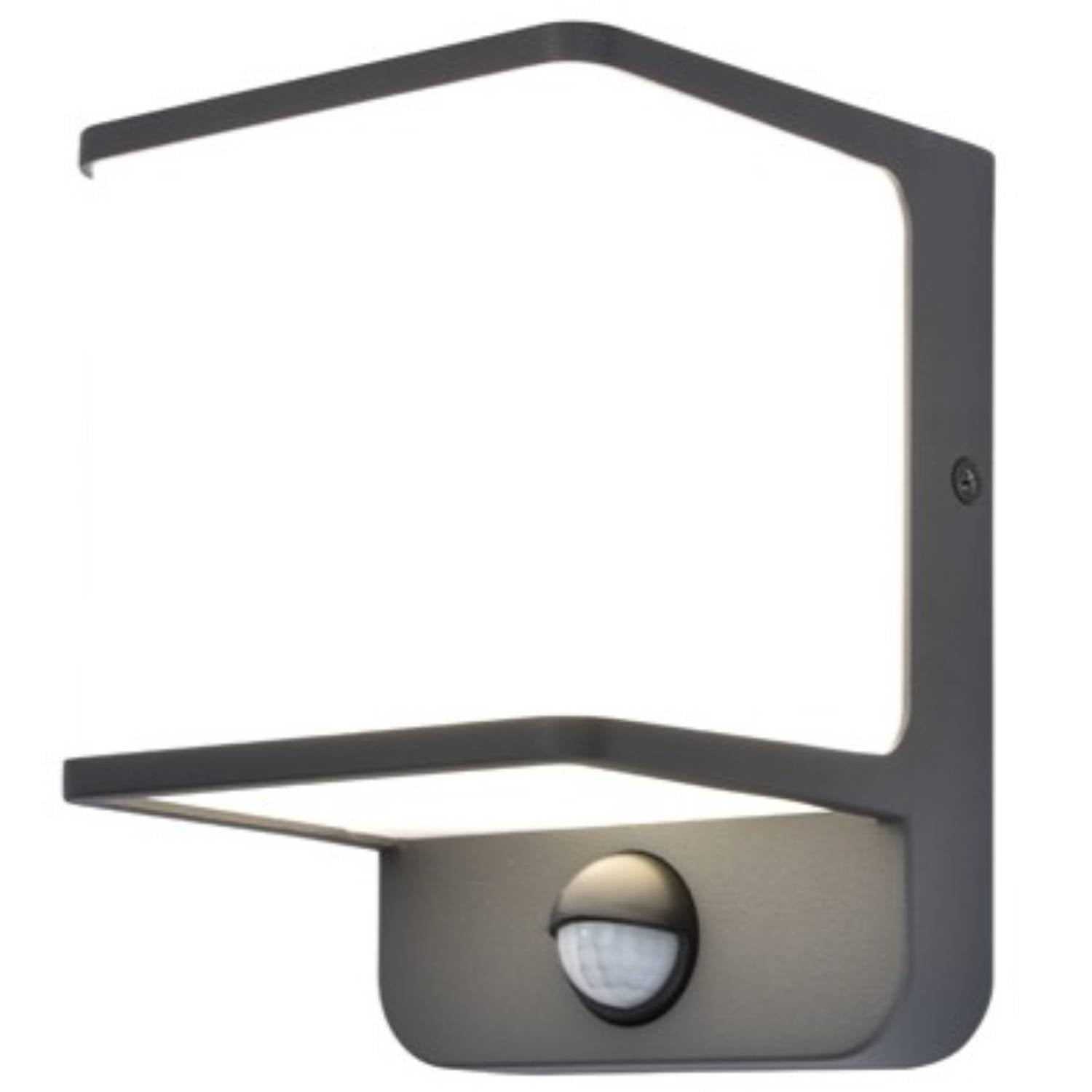Red Deco Doblo Grey Sensor applique murale extérieur gris détecteur
