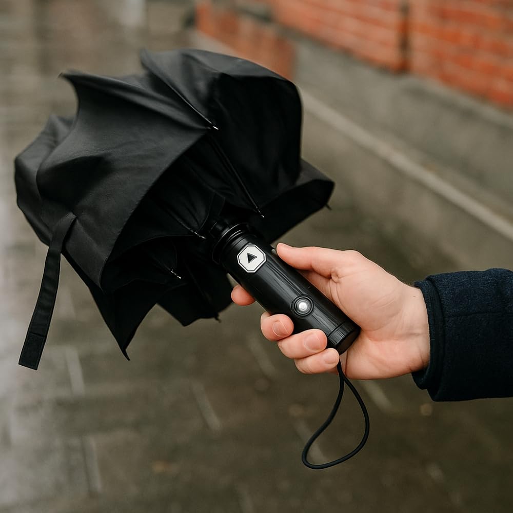Shop-Story Cristaflor Parapluie Pliable 32 cm Poignée Lumière
