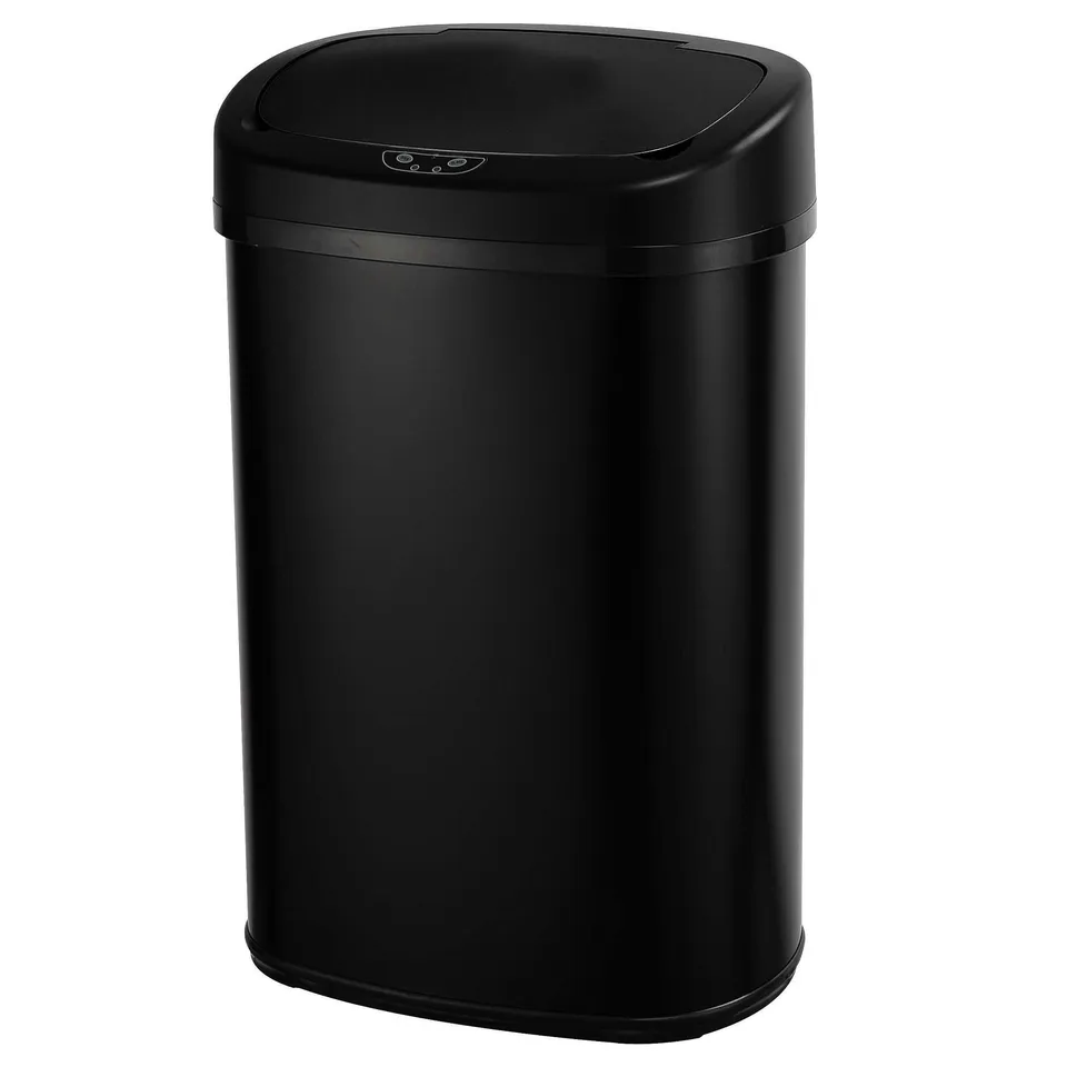 Red Deco Majestic poubelle cuisine 58L noir mat inox capteur