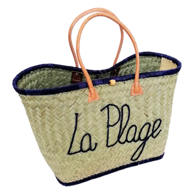 Stokomani Voyage panier de plage brodé sac été