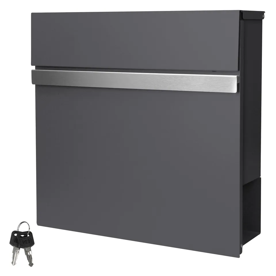 ECD Germany boîte aux lettres anthracite acier 37x36,5x11 cm