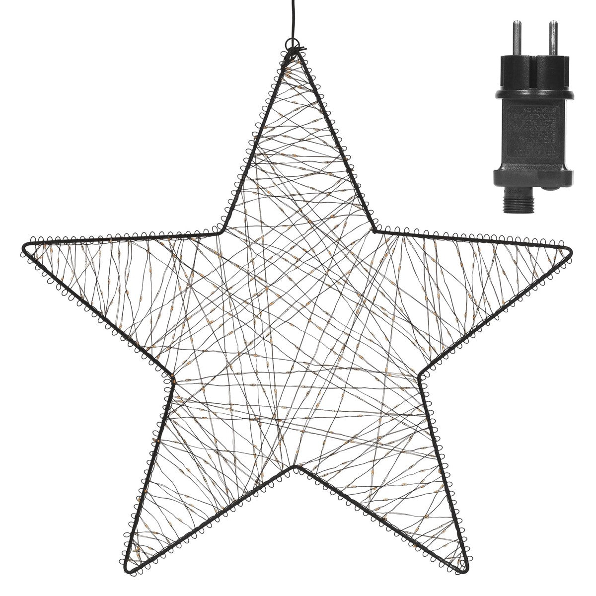 ECD Germany Haus & Wohnen Étoile de Noël LED 56 cm blanc chaud 500 LED