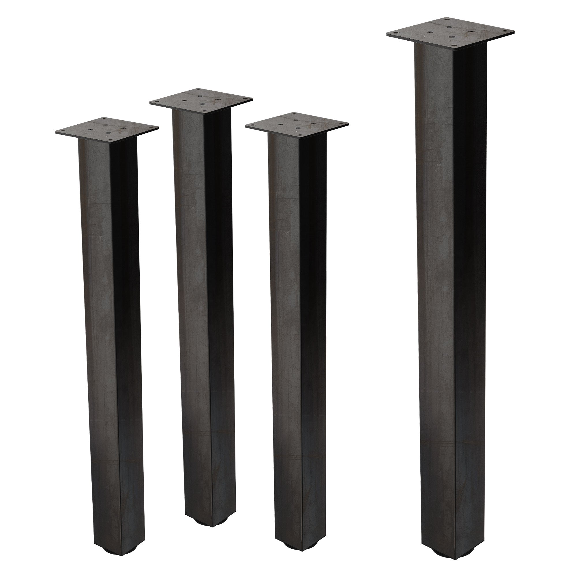 ECD Germany Pieds de table 90cm industriel acier lot 4