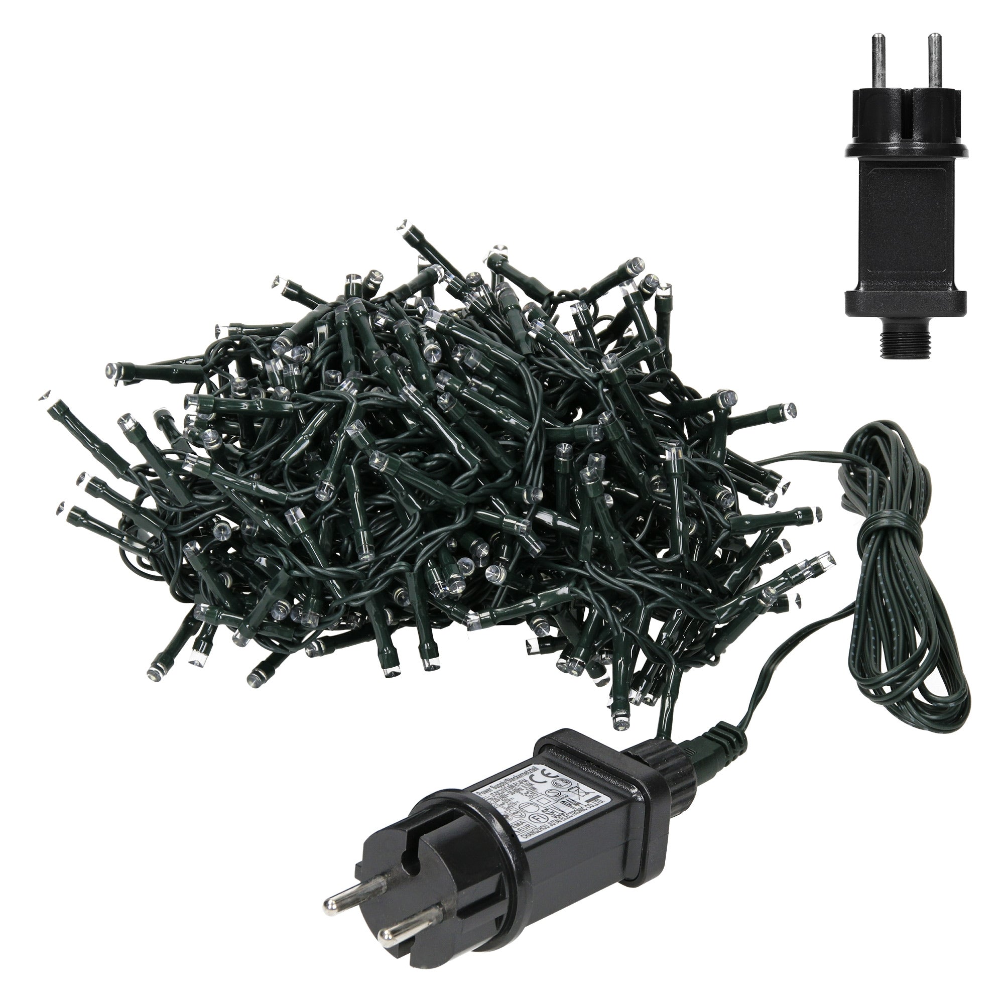 ECD Germany rideau lumineux LED 600cm blanc froid 180 LED