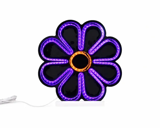 Néon fleur LED USB déco murale chambre maison