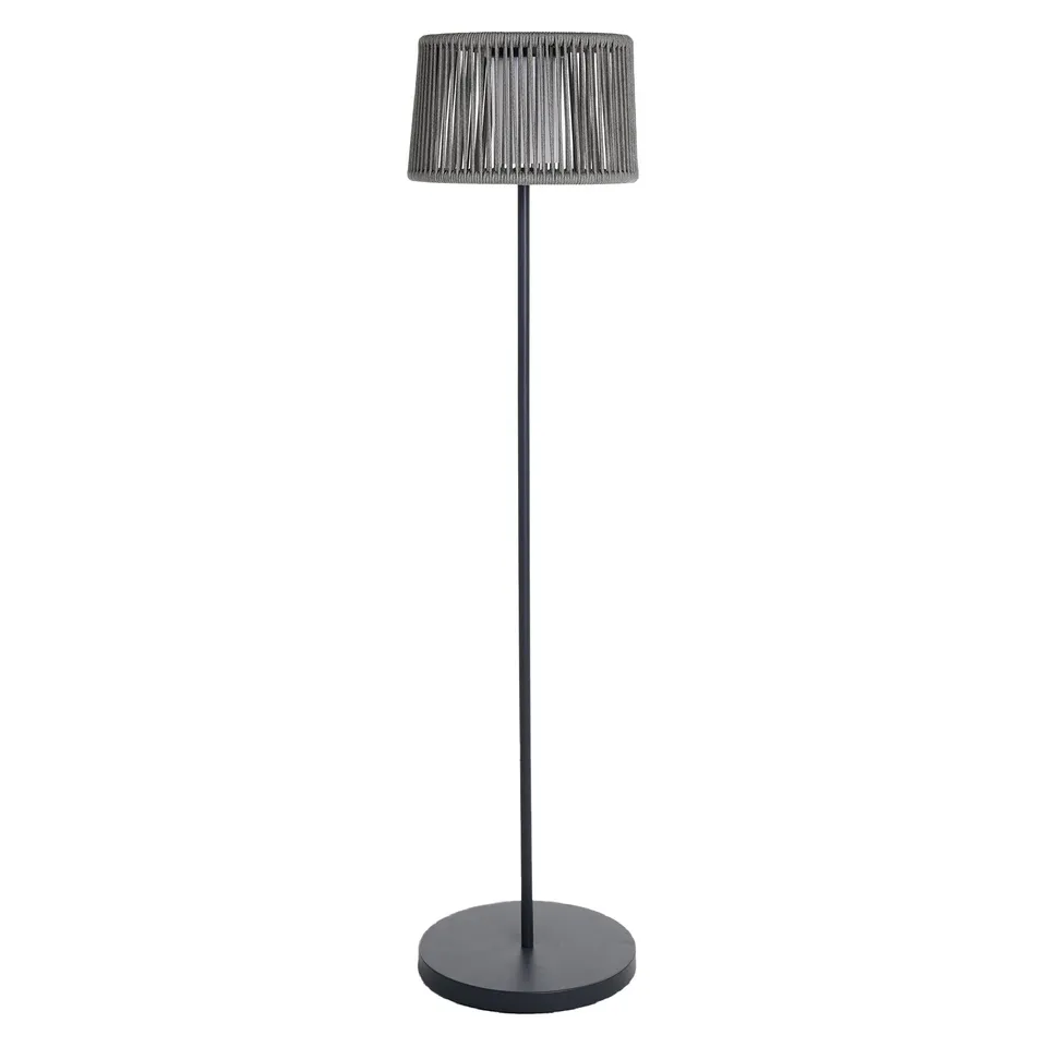 Red Deco Soleo H145cm lampadaire solaire gris blanc chaud