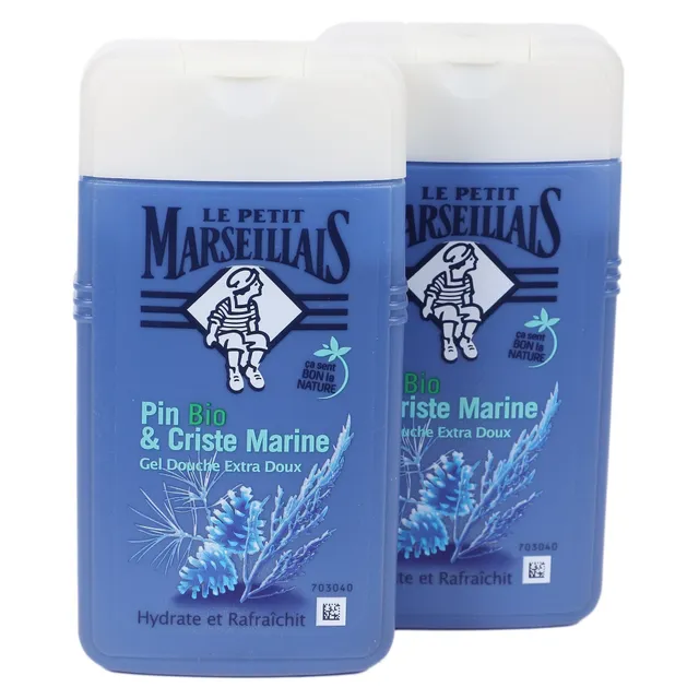 Le Petit Marseillais lot 2 gels douche pin criste marine
