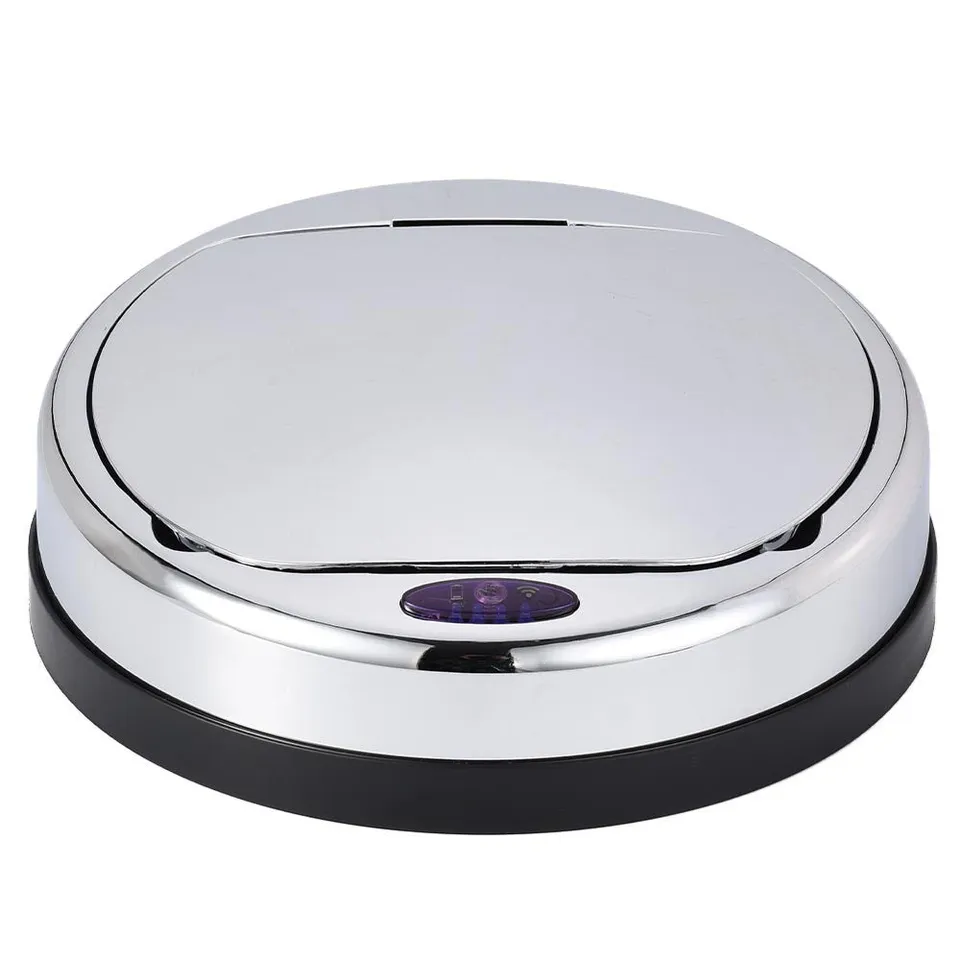 Red Deco Artic couvercle poubelle automatique chrome rond