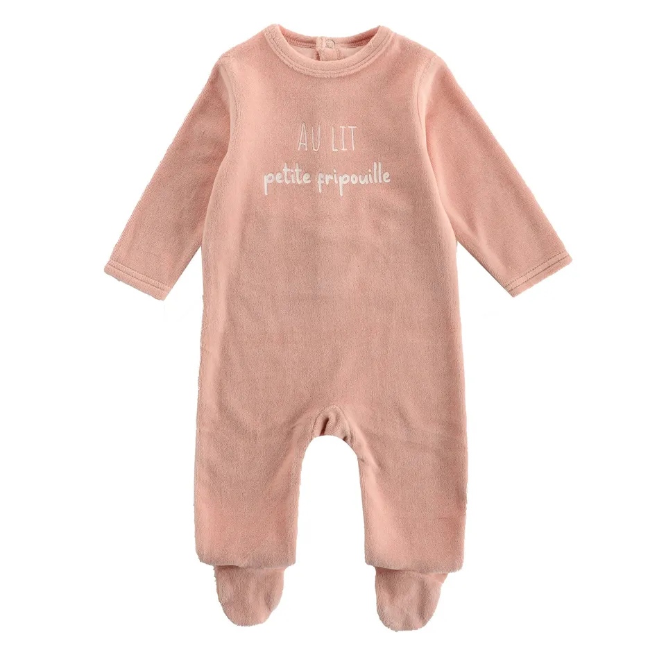 Dors-bien bébé rose 0-18 mois pyjama coton