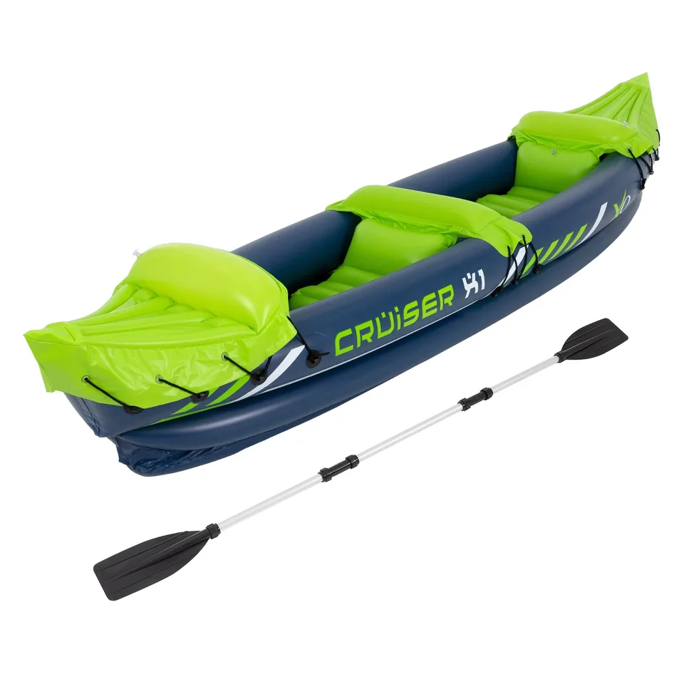 ECD Germany Cruiser X1 kayak gonflable 2 places vert/blanc/bleu