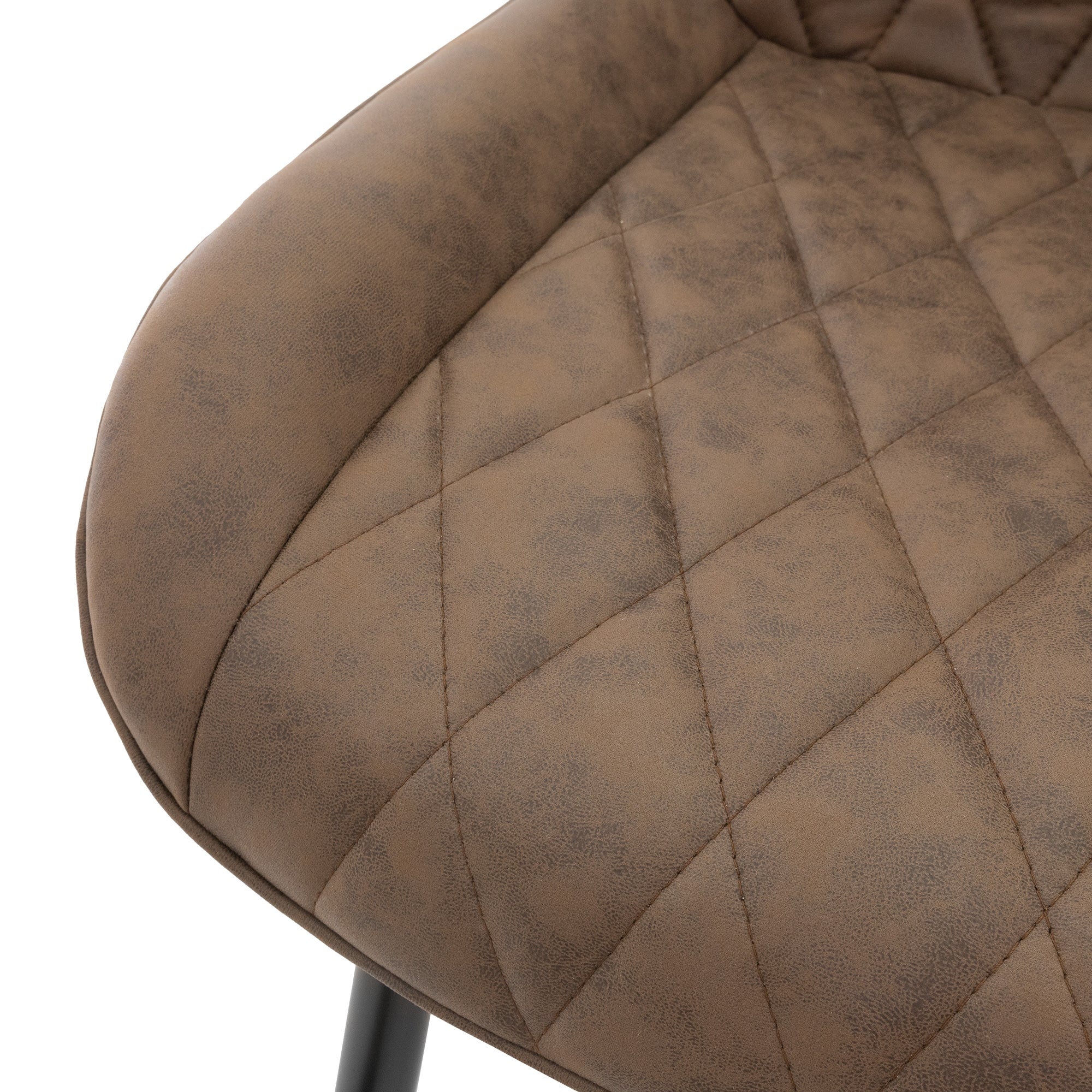 ECD Germany Möbel chaises salle à manger marron lot 4 simili