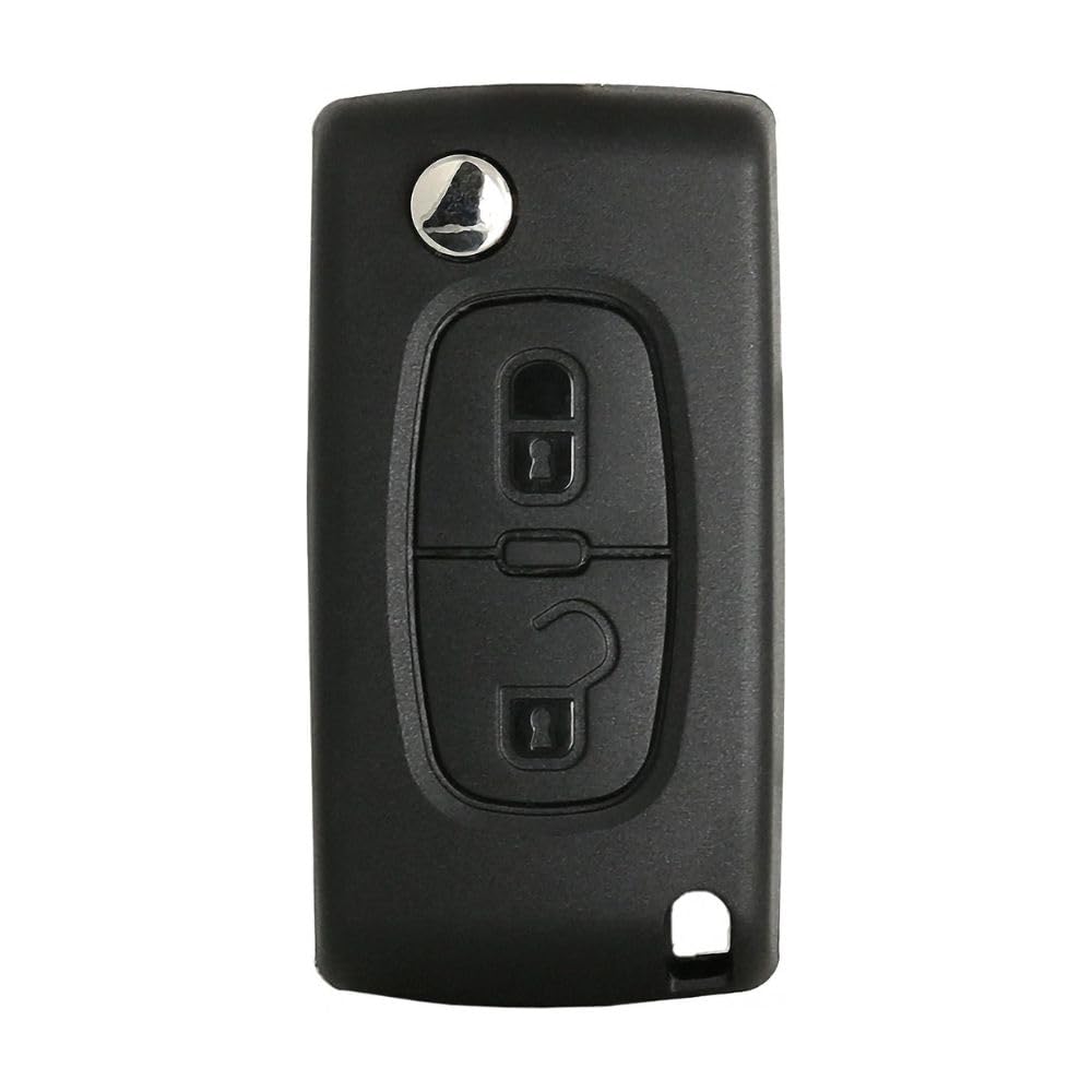 Shop-Story coque clé rabattable 2 boutons Peugeot Citroën