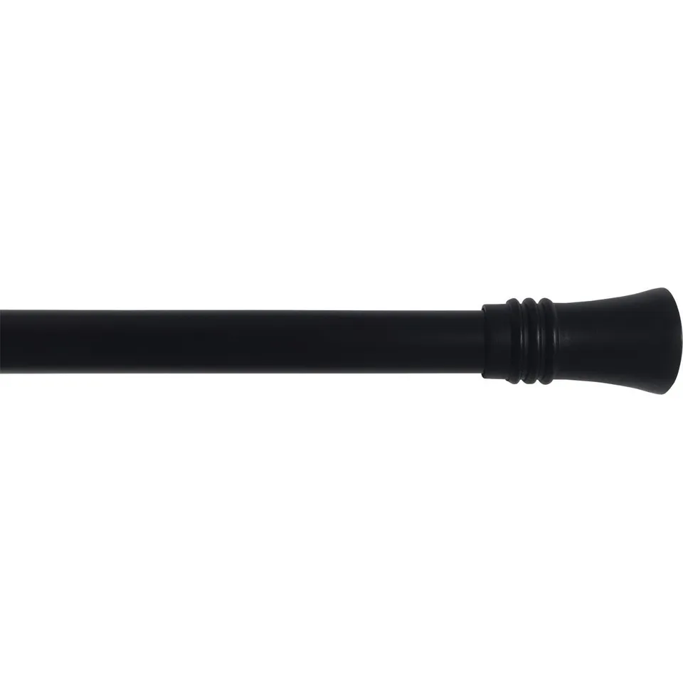 Stokomani Maison tringle rideau 90-160 cm noir mat