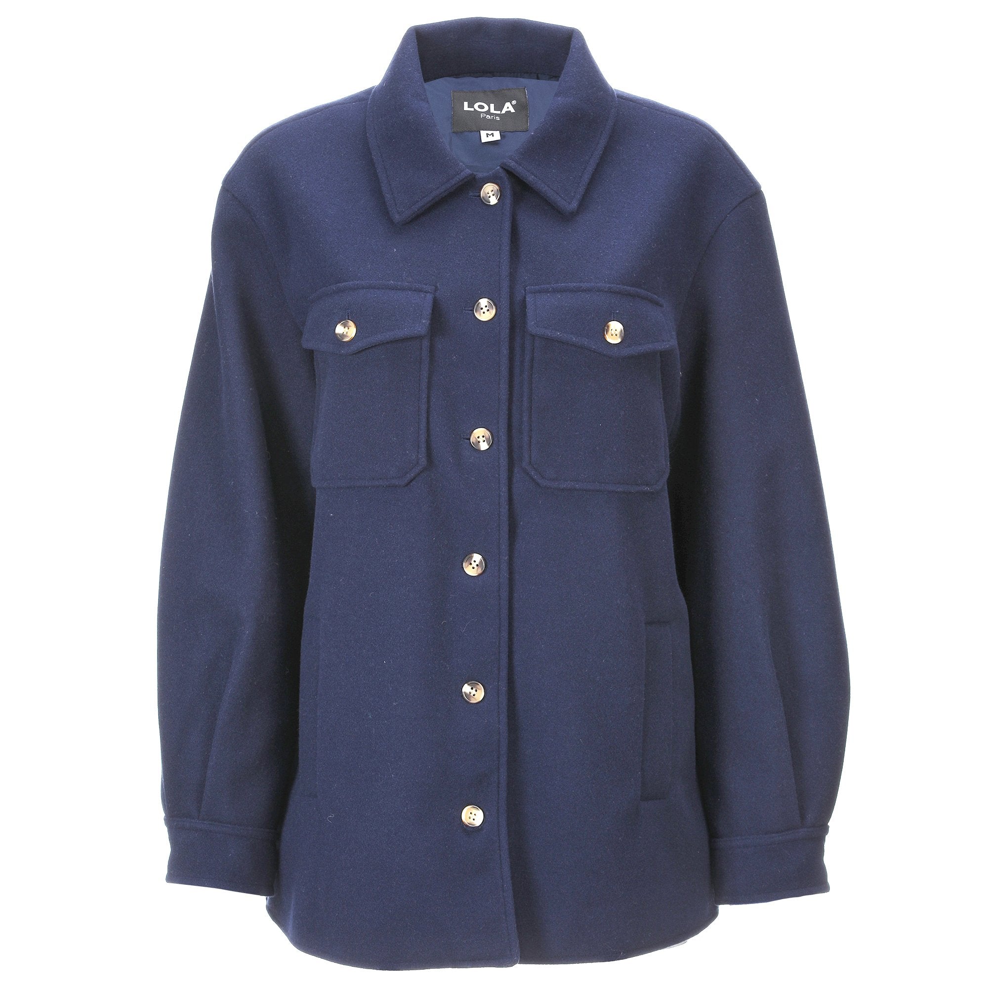 Stokomani Mode veste caban bleu marine femme taille S