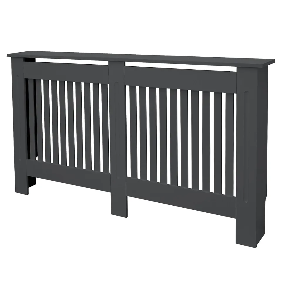 ML-Design cache radiateur anthracite MDF 152 cm landhaus