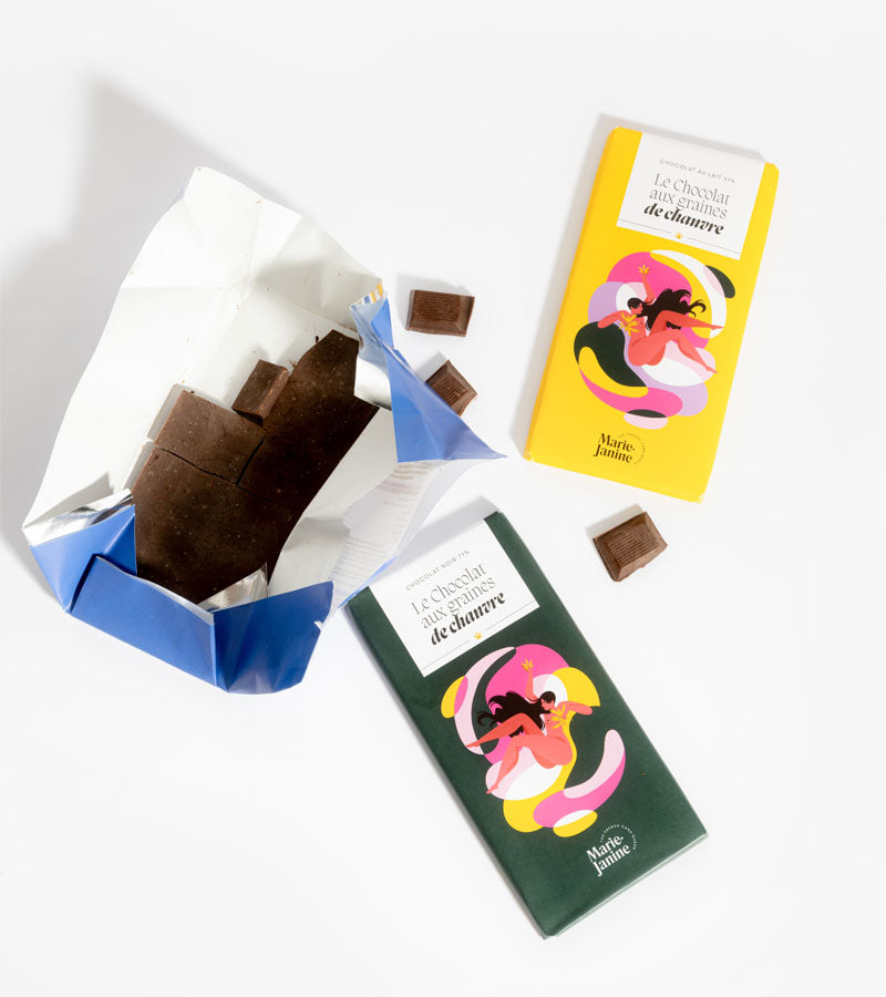 L'avant gardiste chocolats stupéfiants graines de chanvre coffret