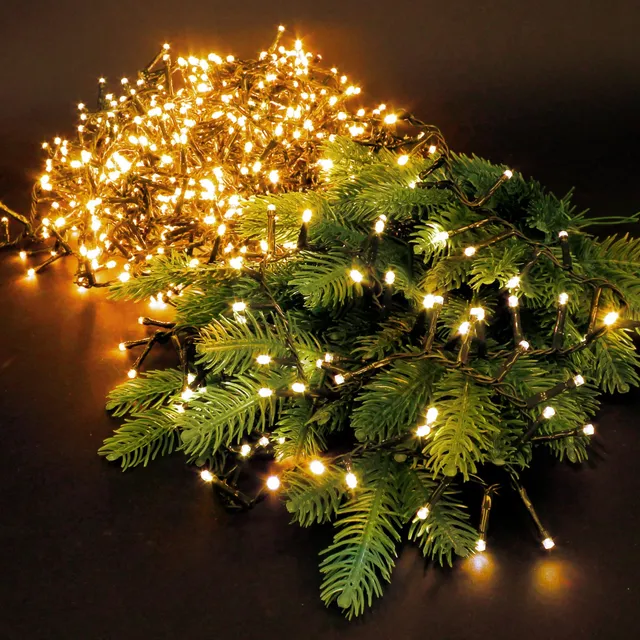 ECD Germany Haus Wohnen guirlande lumineuse LED blanc chaud cluster